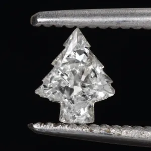 0.44ct CHRISTMAS TREE CUT DIAMOND F SI LOOSE FANCY SHAPE CUT PINE NATURAL 1/2ct
