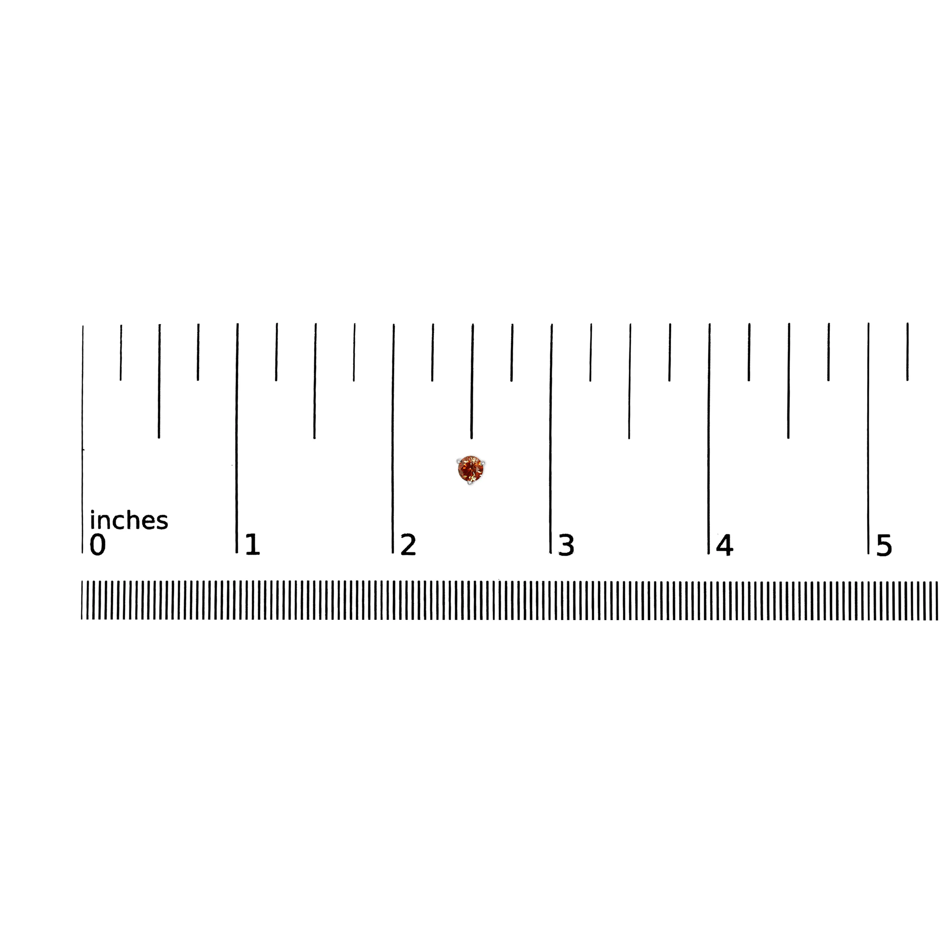 14K White Gold 1/2 Cttw Lab-Grown Round Brilliant-Cut Colored Diamond Classic 3-Prong Martini set Stud Earrings