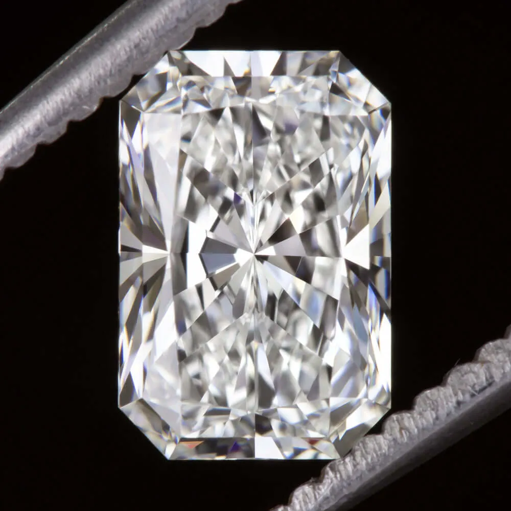 1.5 CARAT LAB CREATED DIAMOND CERTIFIED F VS RADIANT SHAPE CUT LOOSE COLORLESS
