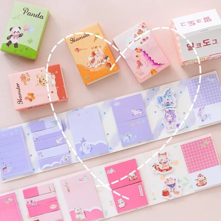 6 in 1 Cartoon Sticky Notes | Hamster