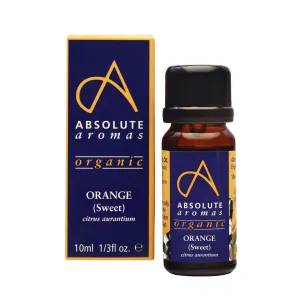 Absolute Aromas Organic Orange, Sweet Essential Oil, 10mL