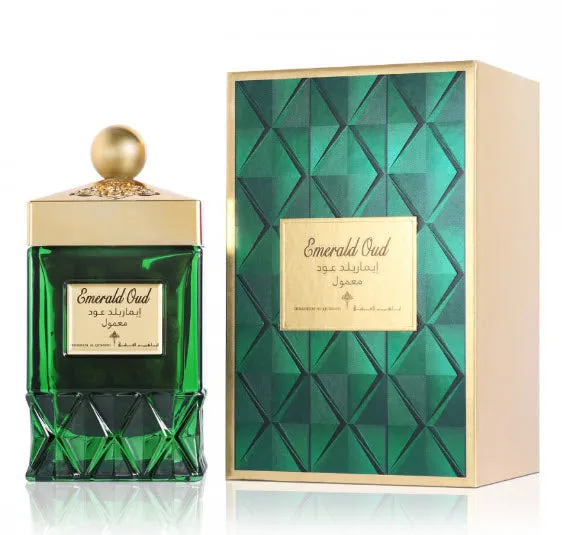 Bakhoor Maamoul Emerald Oud  70gm Incense Ibraheem Al Qurashi Perfumes