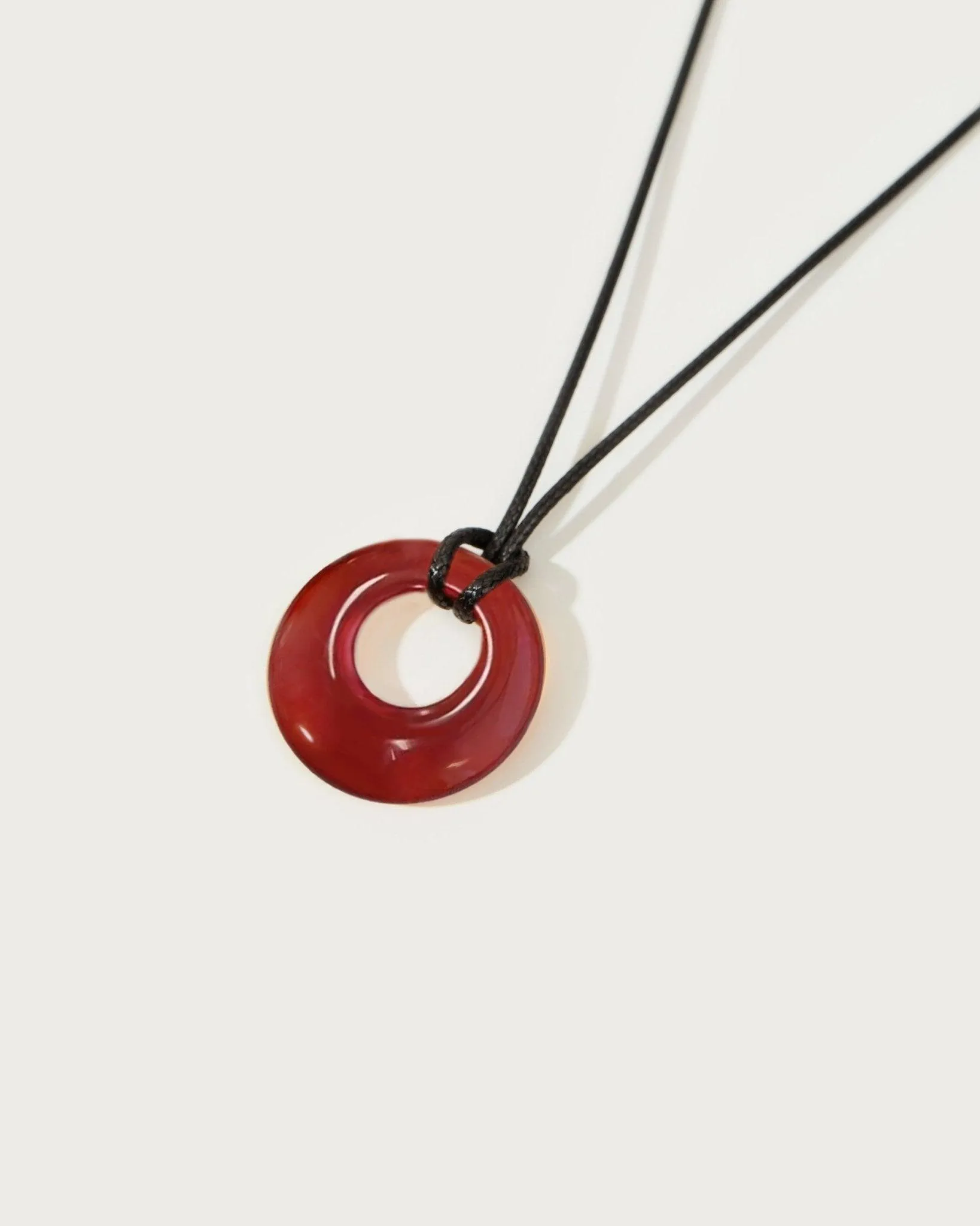 Carnelian Cord Necklace