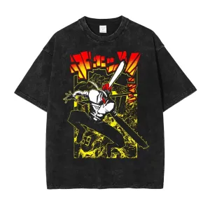 Chainsaw Man Fiery Resilience Vintage T-Shirt | Otakumise