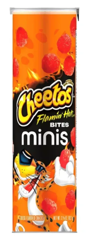 Cheetos Minis Flamin Hot Bites 3.6oz (BEST BY: JAN 2024)