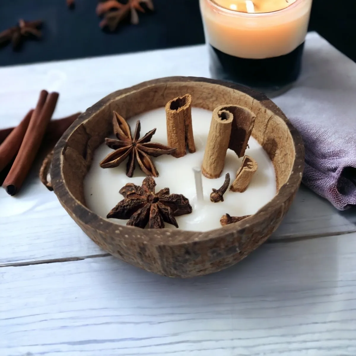 Cinnamon Roll Cocoshell Soy Wax Candle