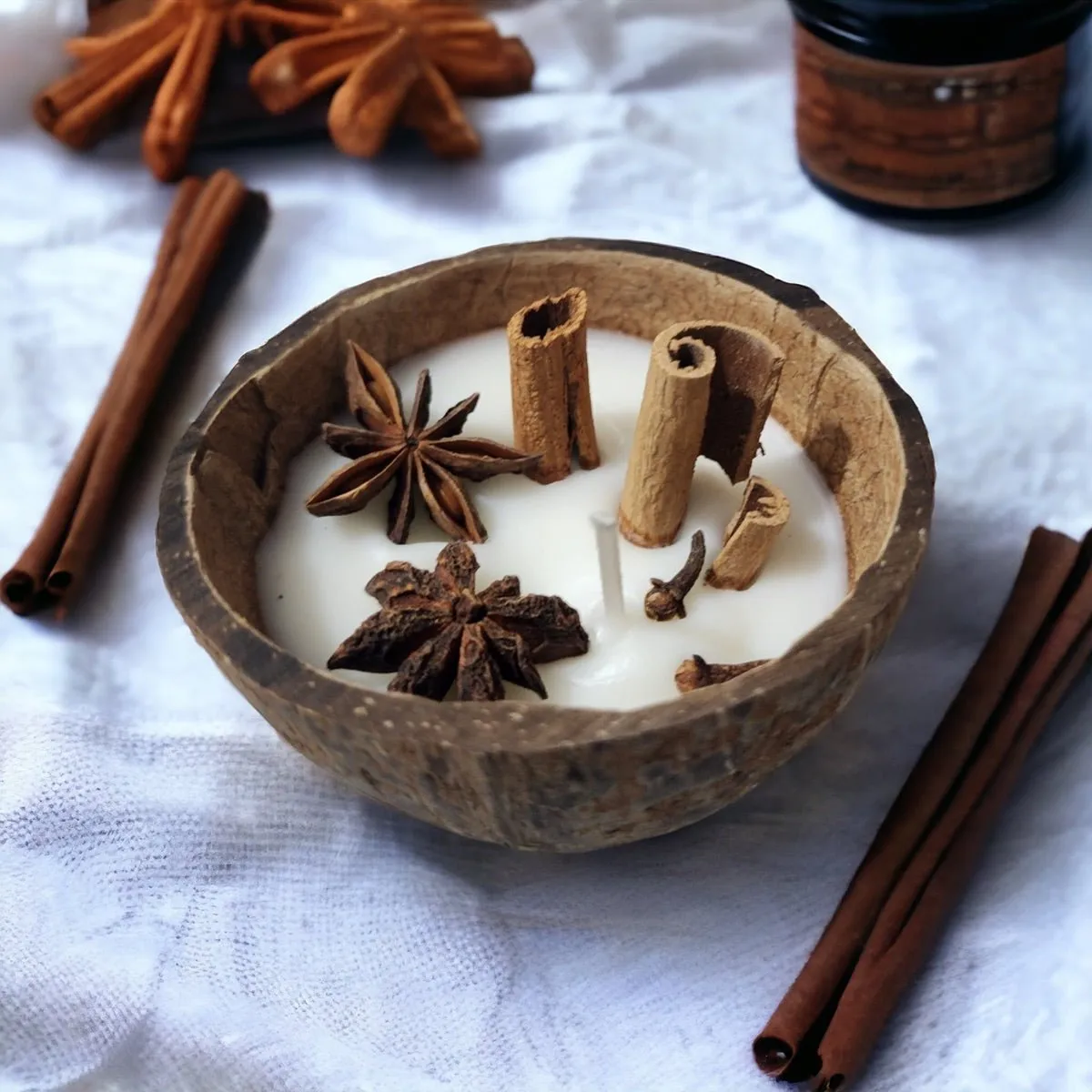 Cinnamon Roll Cocoshell Soy Wax Candle