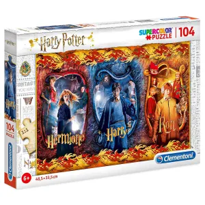 Clementoni Harry Potter: Harry, Hermione and Ron 104 Piece Jigsaw Puzzle