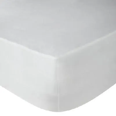Cotton Club 400 Thread Count Sateen Fitted Sheet with 2 Pillowcases - White