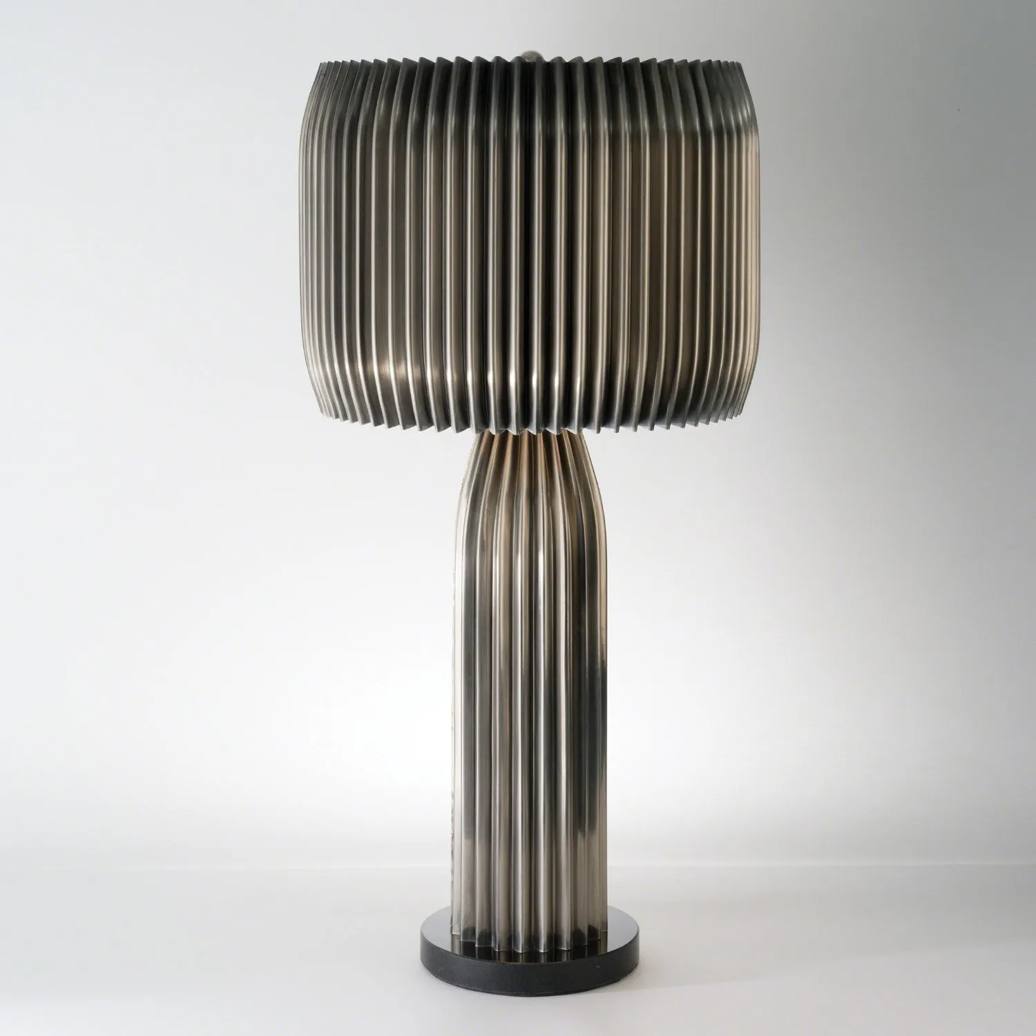 Crimp Table Lamp - Antique Nickel