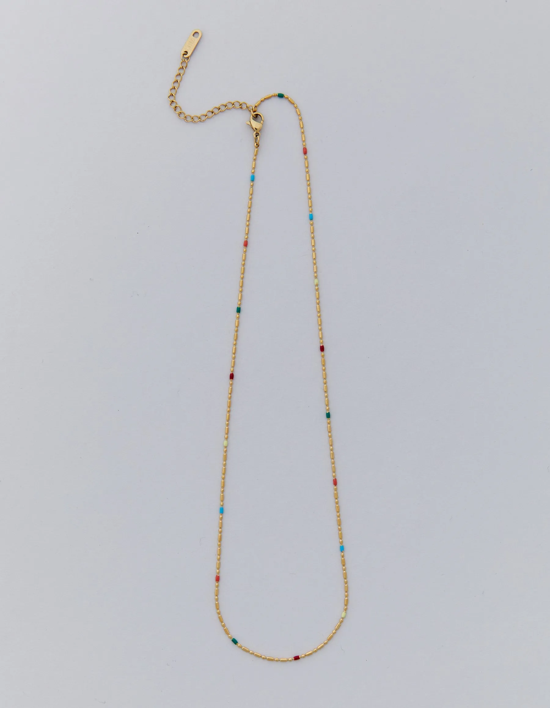 DELICATE ENAMEL NECKLACE