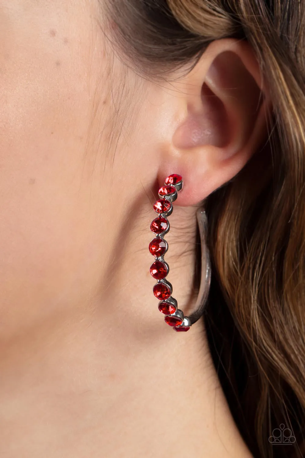 Earrings Photo Finish - Red E2066