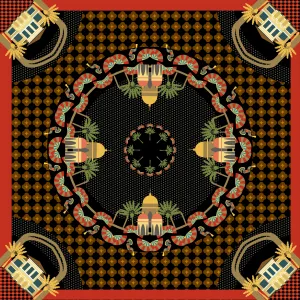 Festive Kampong Glam Silk Scarf