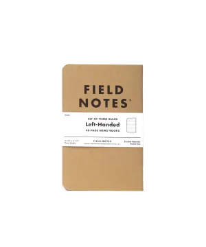 Field Notes Left-Handed Ruled Paper (3-Pack)