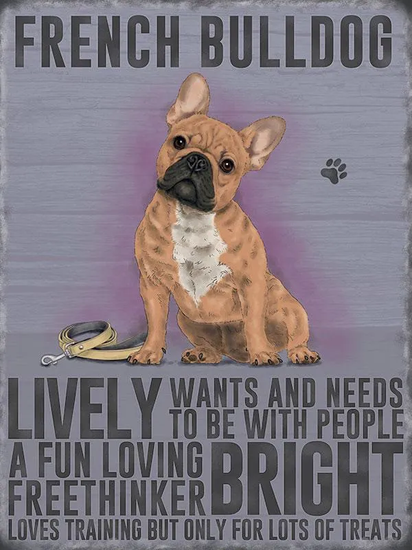 French Bulldog Sign