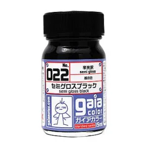 Gaia Notes Base Color 022 Semi Gloss Black Lacquer Paint 15ml