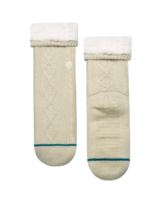 Glacier Slipper Socks in Light Blue