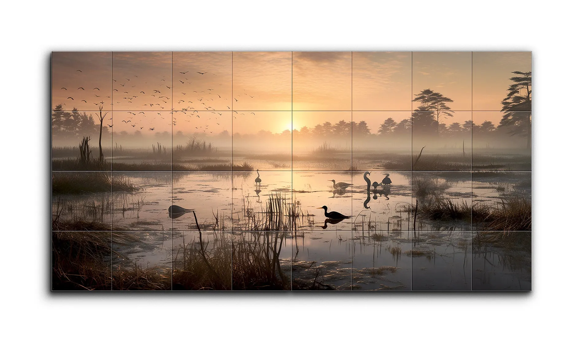 Golden Dawn Wetland Serenity