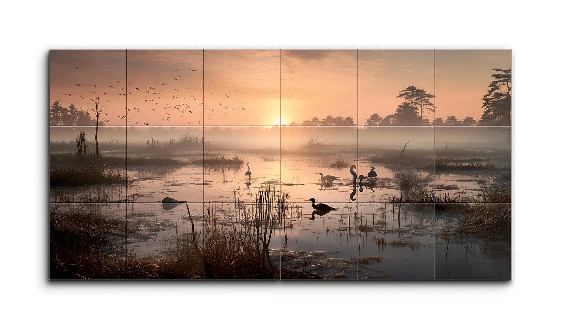 Golden Dawn Wetland Serenity