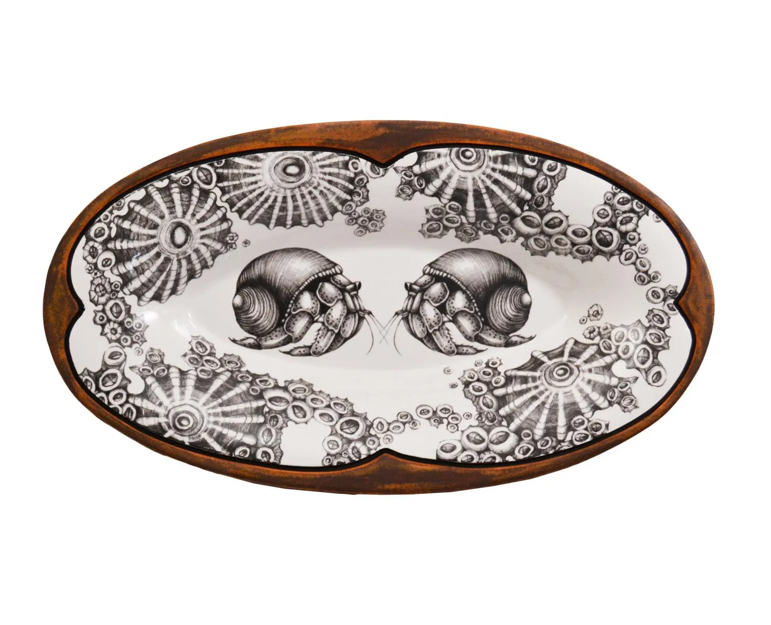Hermit Crab Oblong Serving Dish