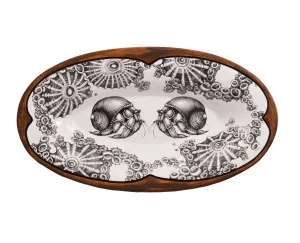 Hermit Crab Oblong Serving Dish