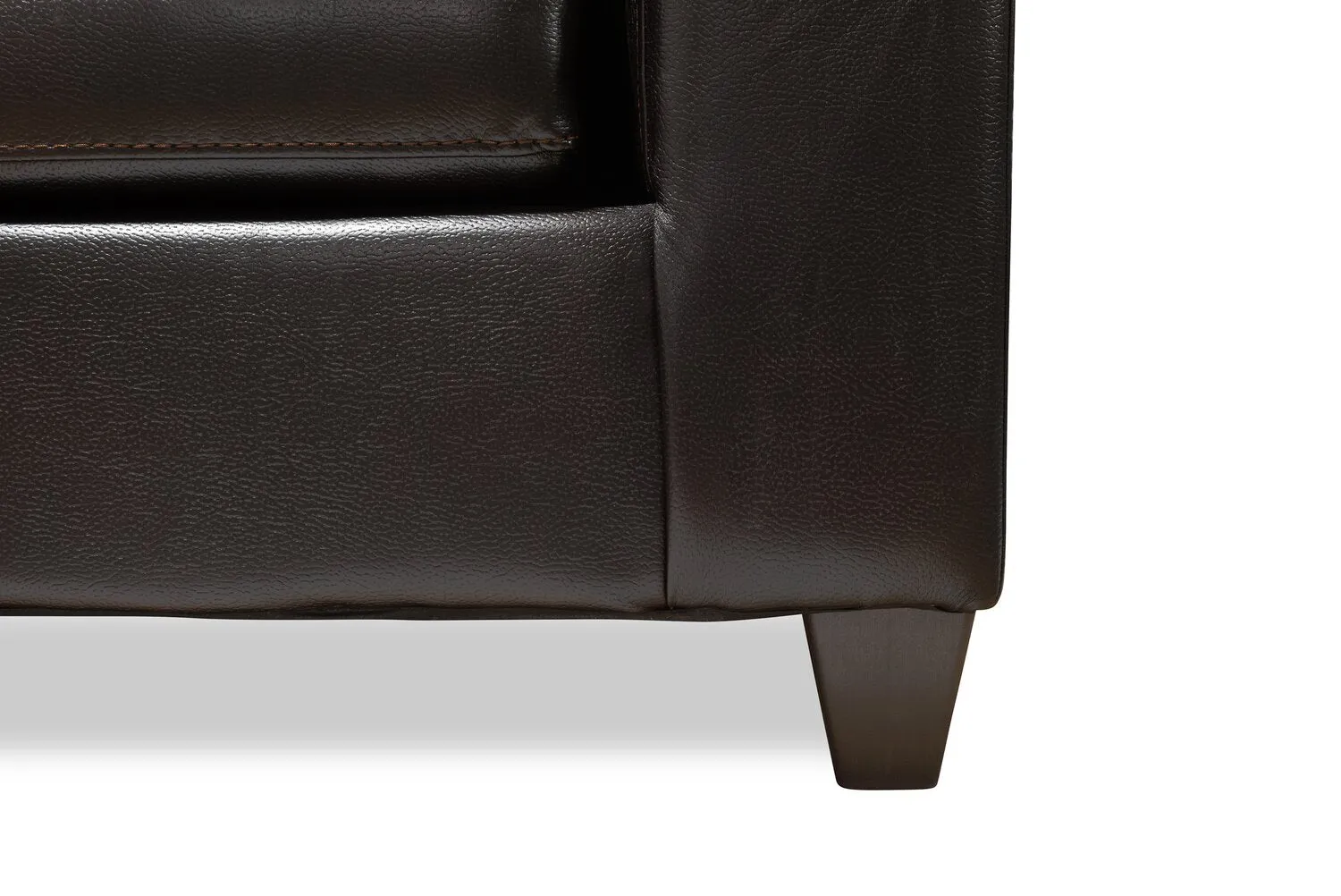 Irene 2-Piece Leath-Aire Right-Facing Sectional - Blackberry