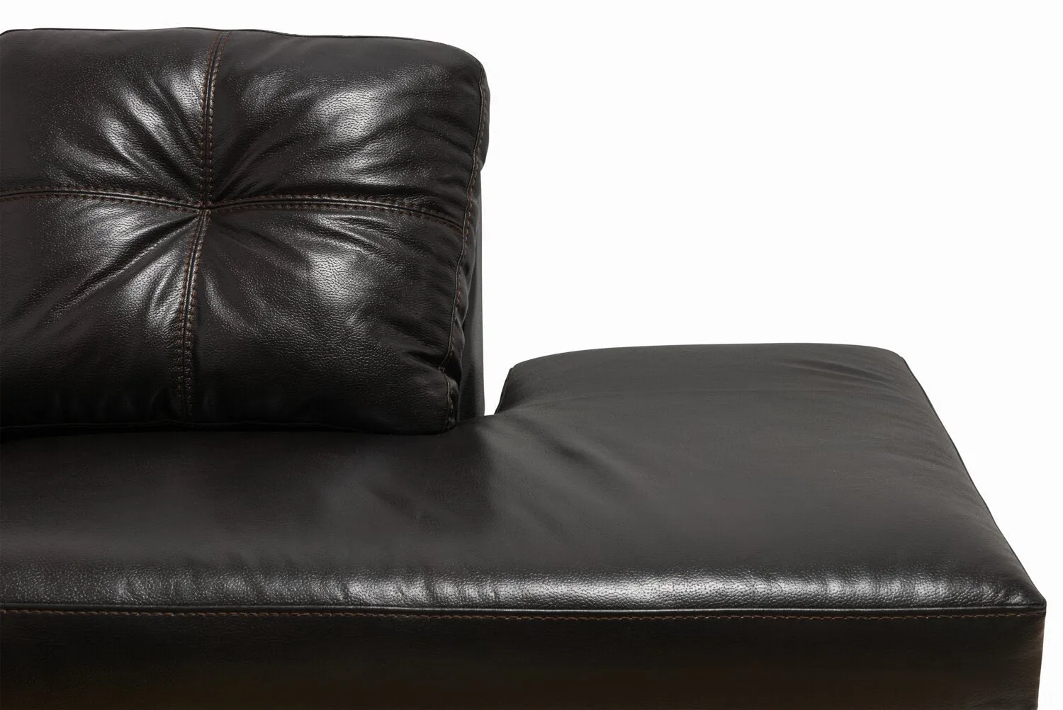 Irene 2-Piece Leath-Aire Right-Facing Sectional - Blackberry