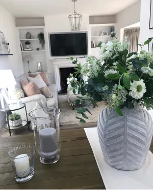 Large Bloomville Stone Vase