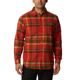 Men's Pitchstone Heavyweight Flannel Shirt Warp Red Macro Multi