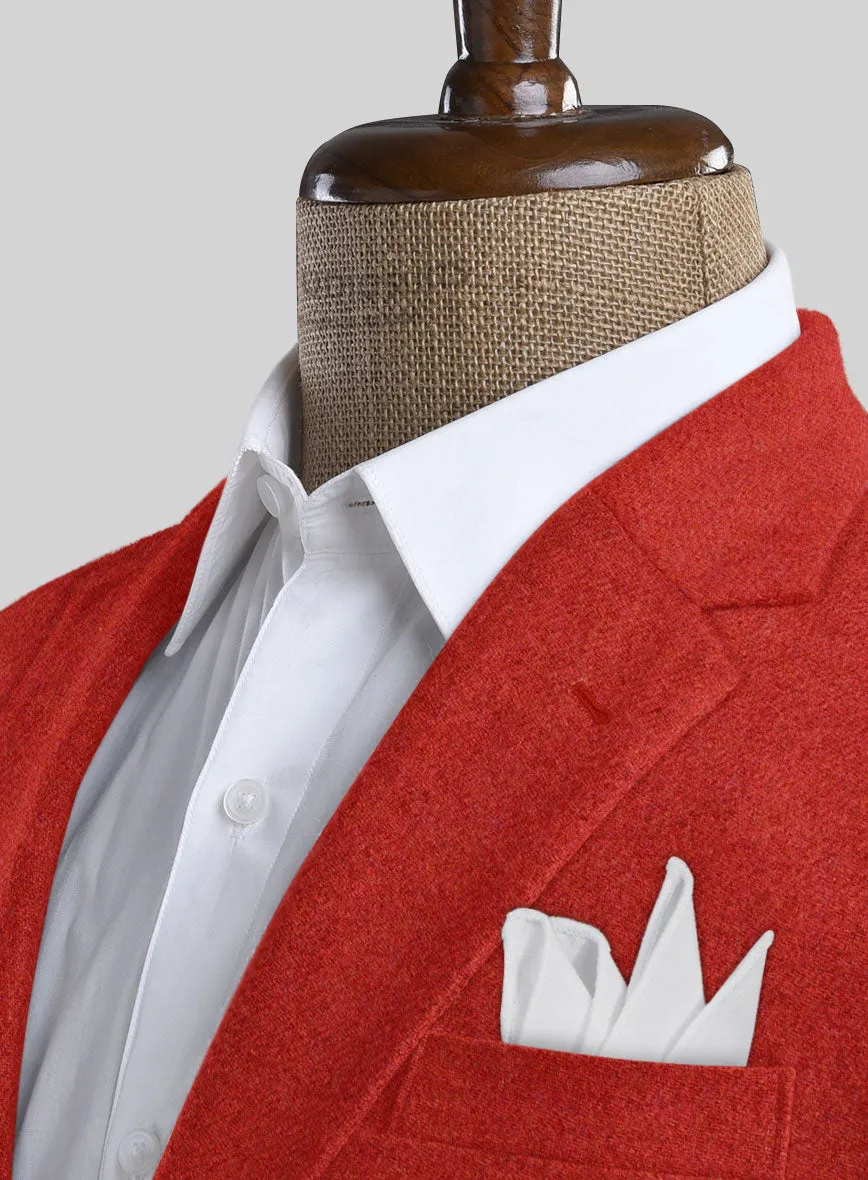 Naples Fiery Orange Tweed Suit