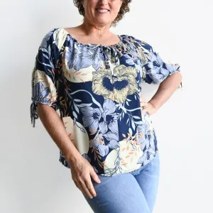 New Season Peasant Blouse - Moon Flower