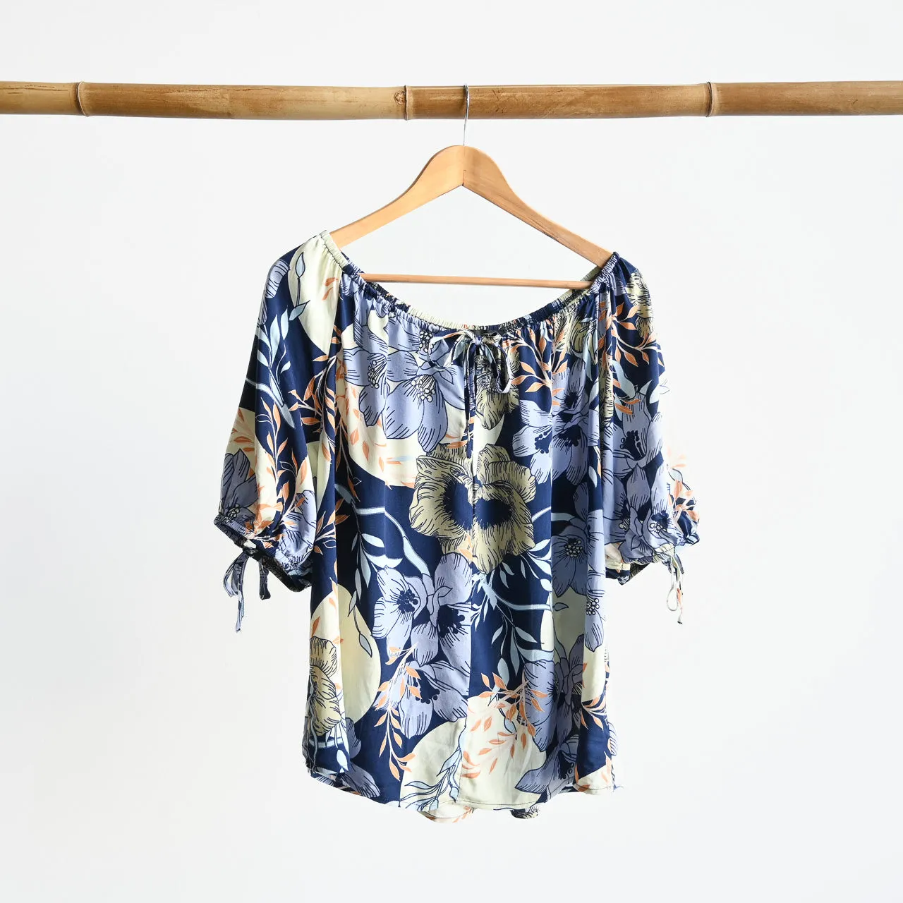New Season Peasant Blouse - Moon Flower