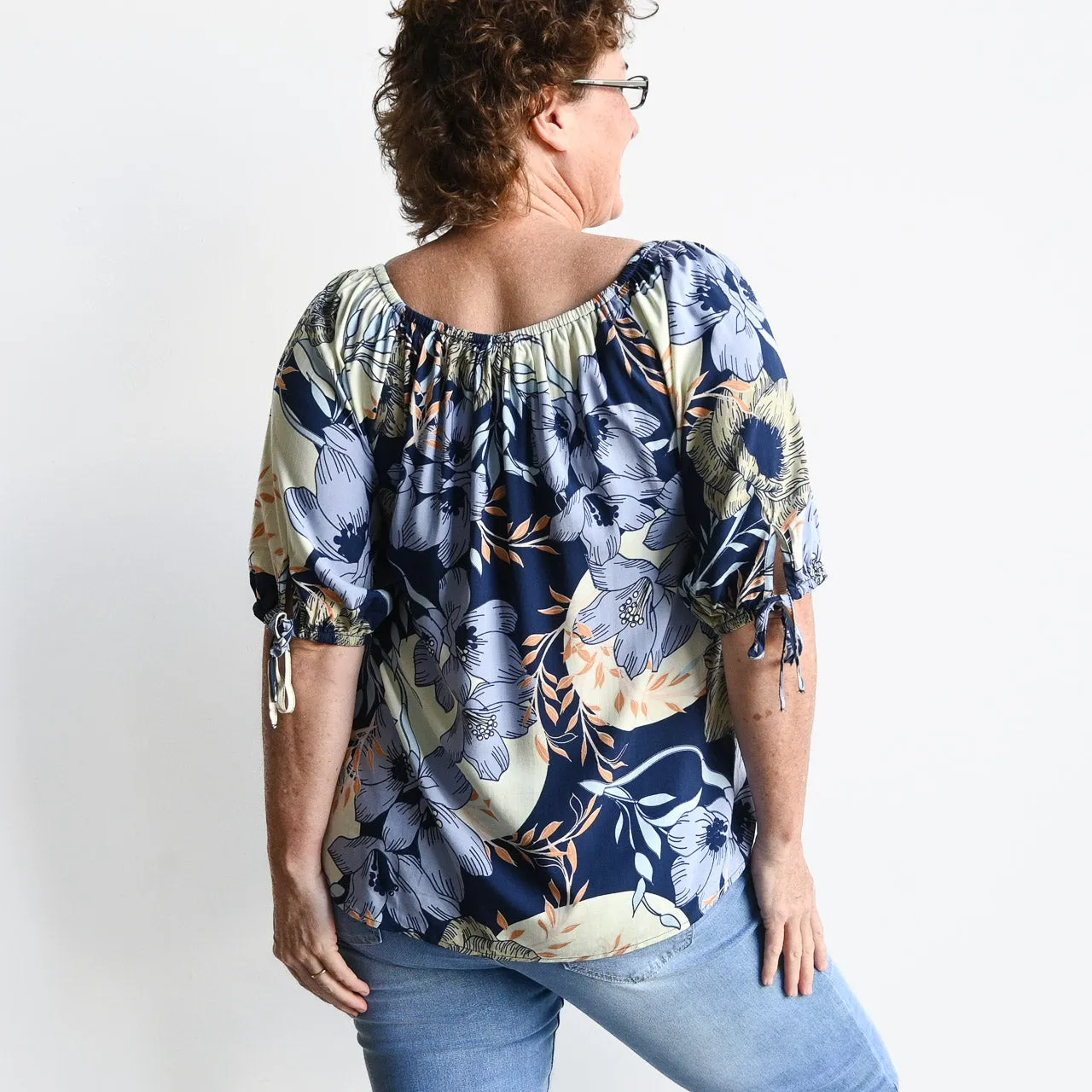 New Season Peasant Blouse - Moon Flower