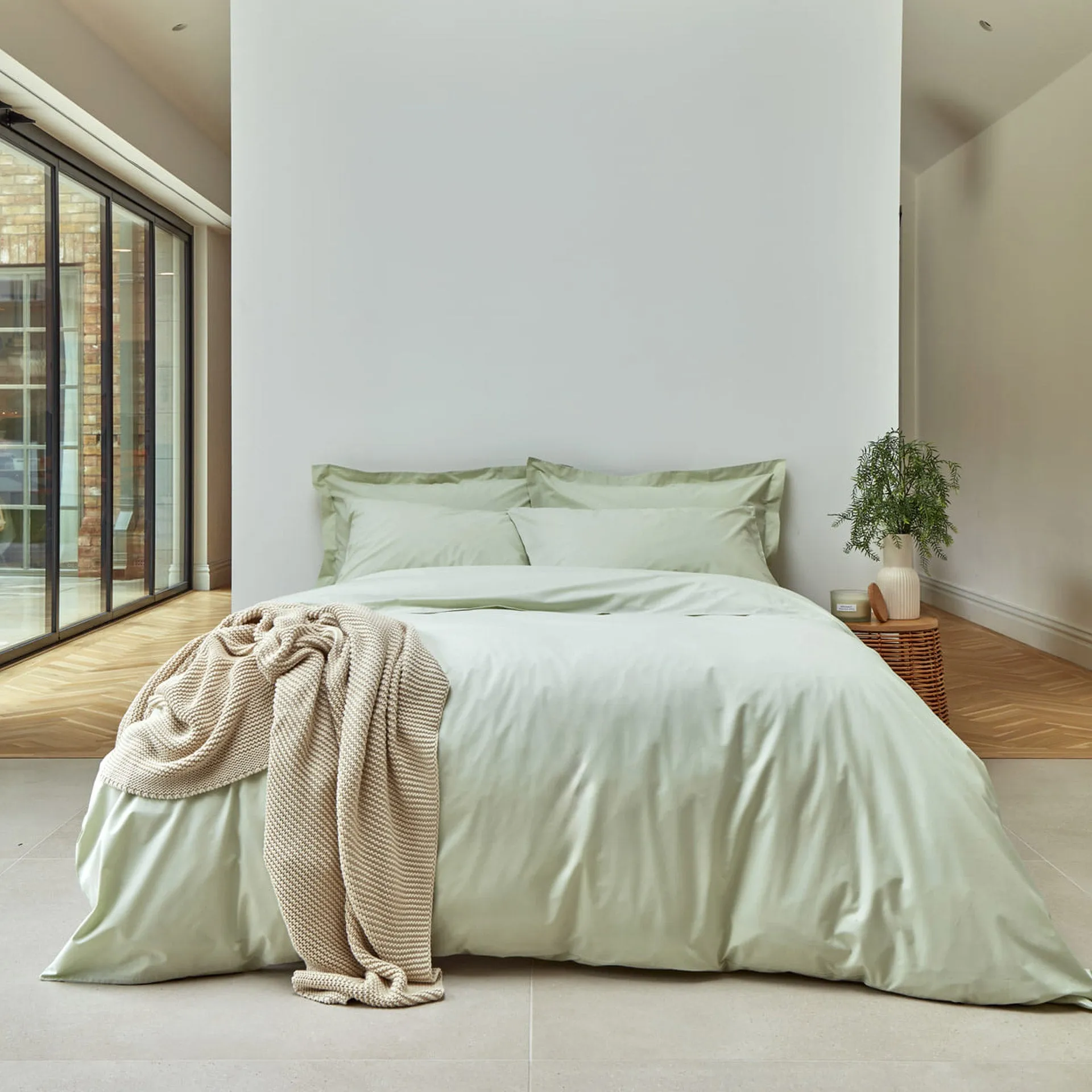 Organic Cool & Crisp Percale Duvet Set