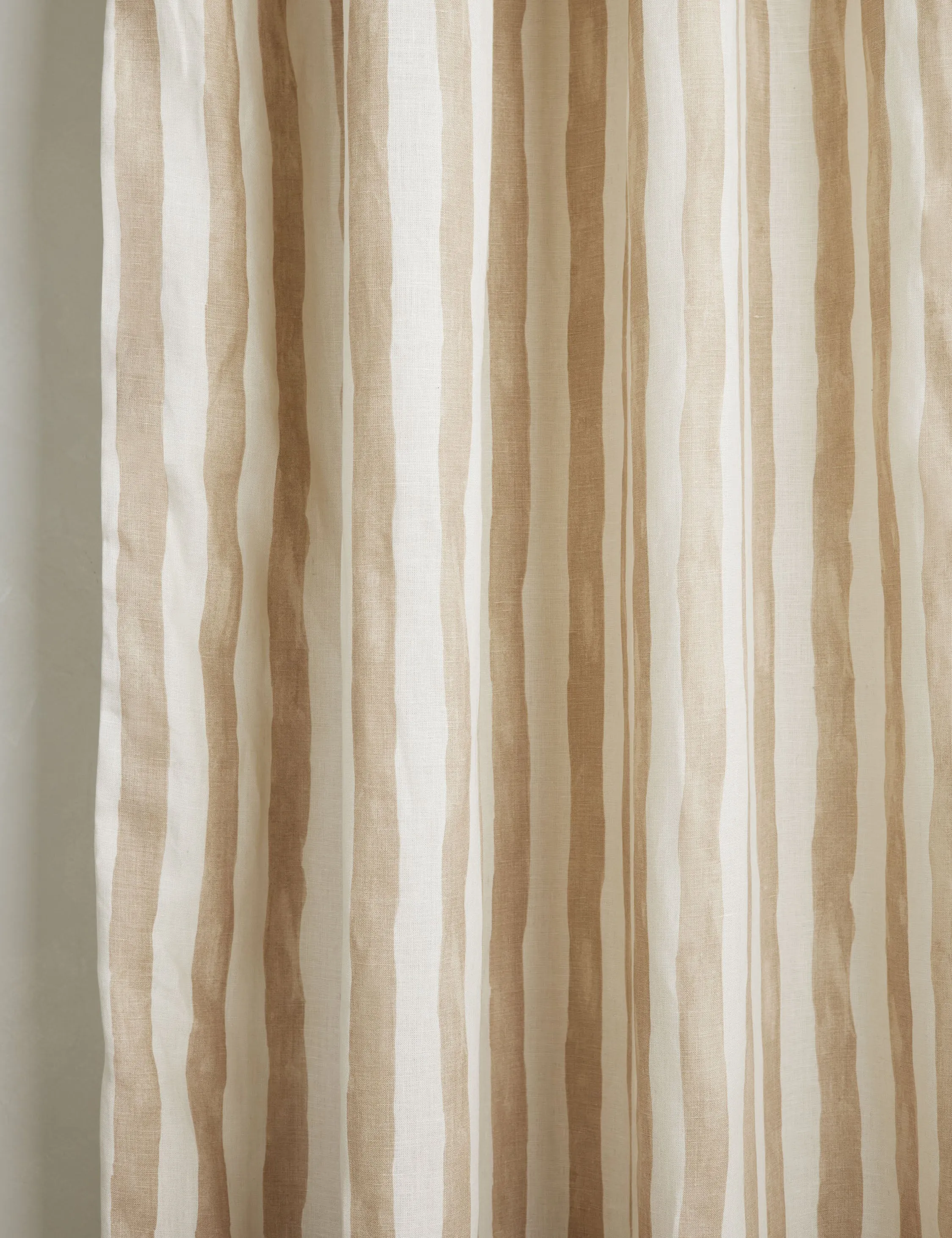 Painterly Stripe Linen Curtain Panel by Sarah Sherman Samuel