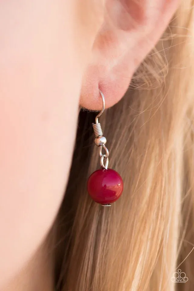 Paparazzi Accessories - A Four-ce To Be Reckoned With #L638 - Red Necklace