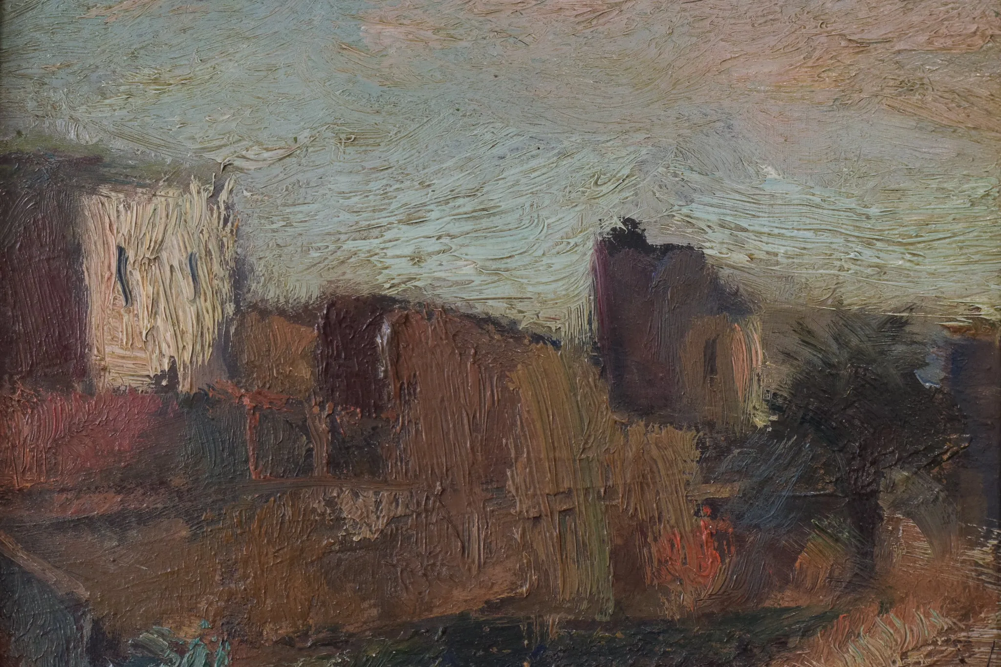 Post-Impressionist - Village Landscape