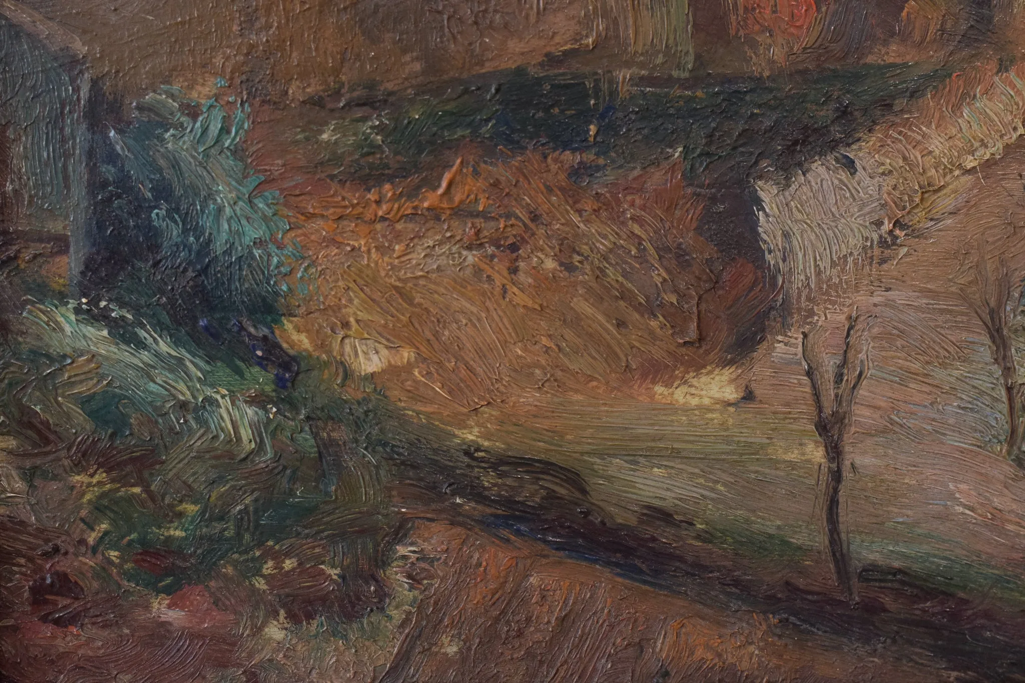 Post-Impressionist - Village Landscape