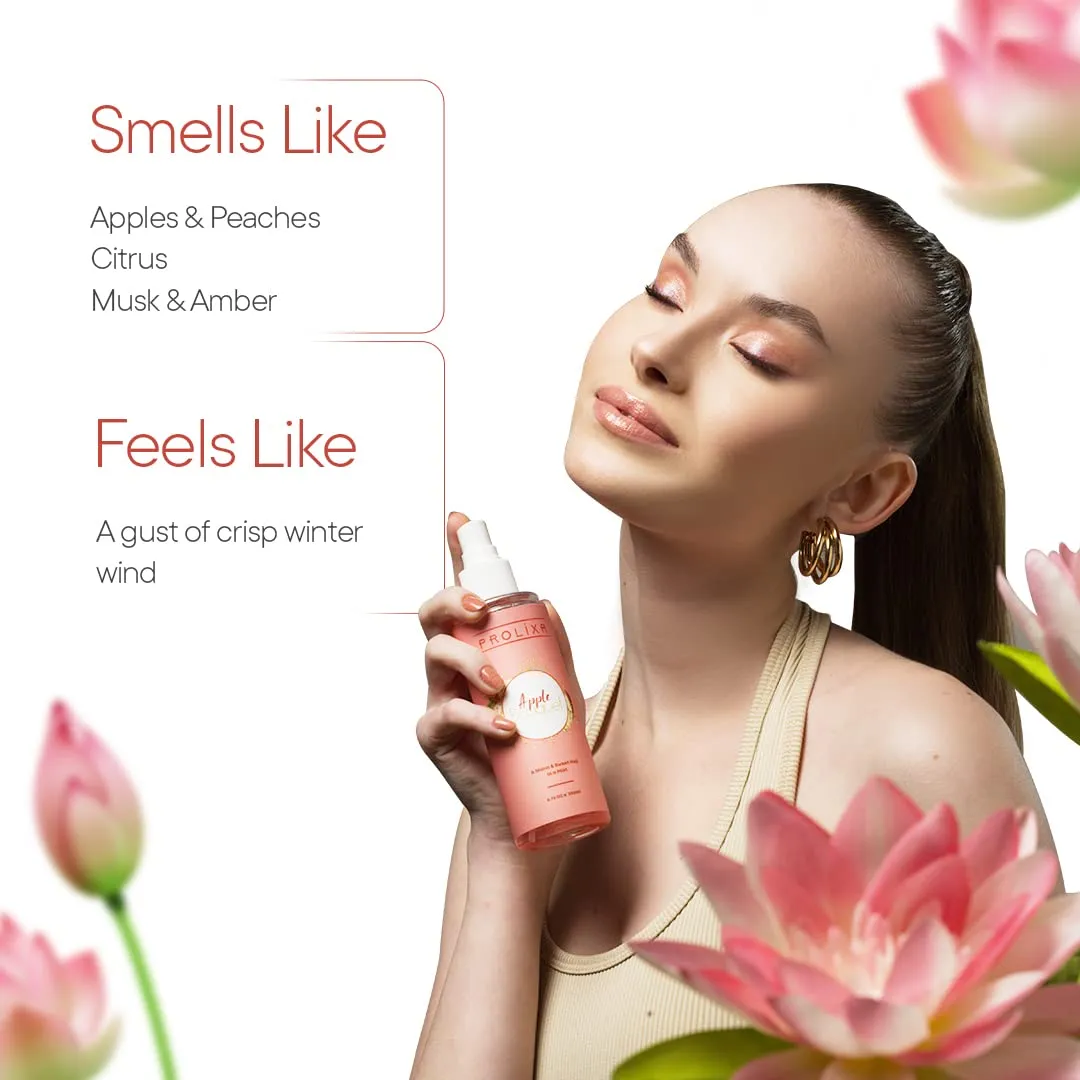 Prolixr Apple Bouquet Body Mist | Body Spray | Long Lasting | Womens Perfume | Fresh Fragrance - Sweet Apple Body Spray - 200 Ml