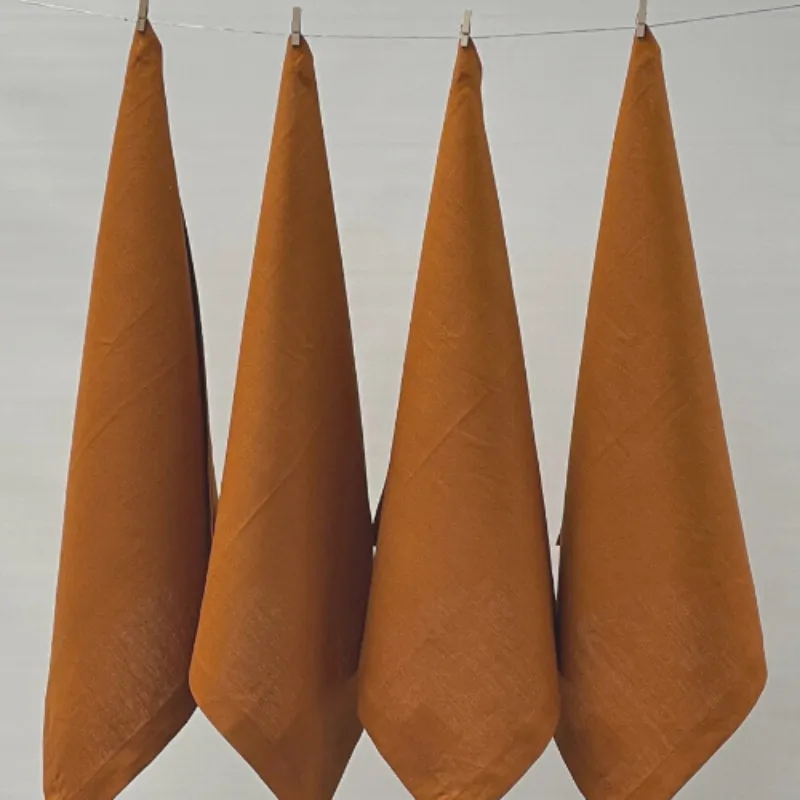 RANS Venice Linen Terracotta Napkin Set