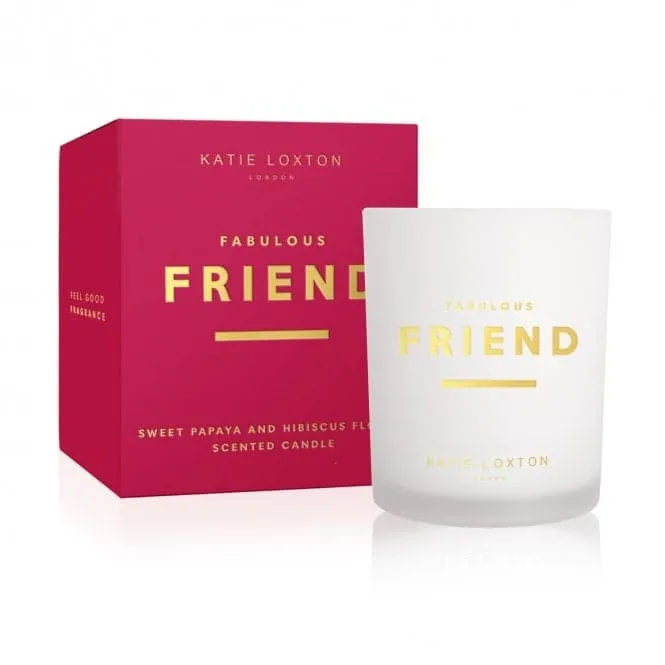 Sentiment Fabulous Friend Sweet Papaya And Hibiscus Flower Candle KLC159