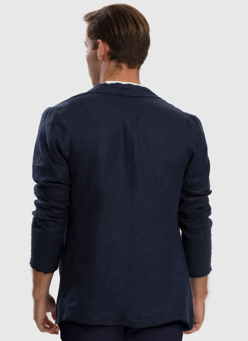 Serenity Linen Jacket - Admiral