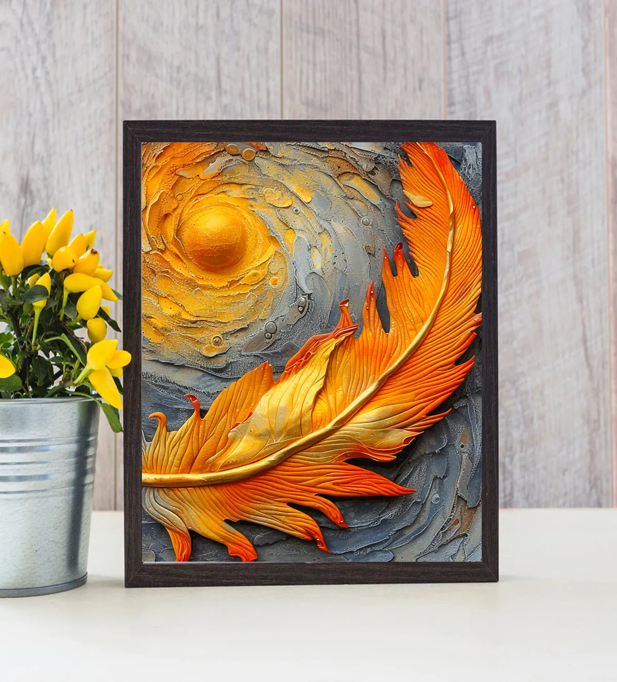 Solar Serenity: The Feather of Radiance