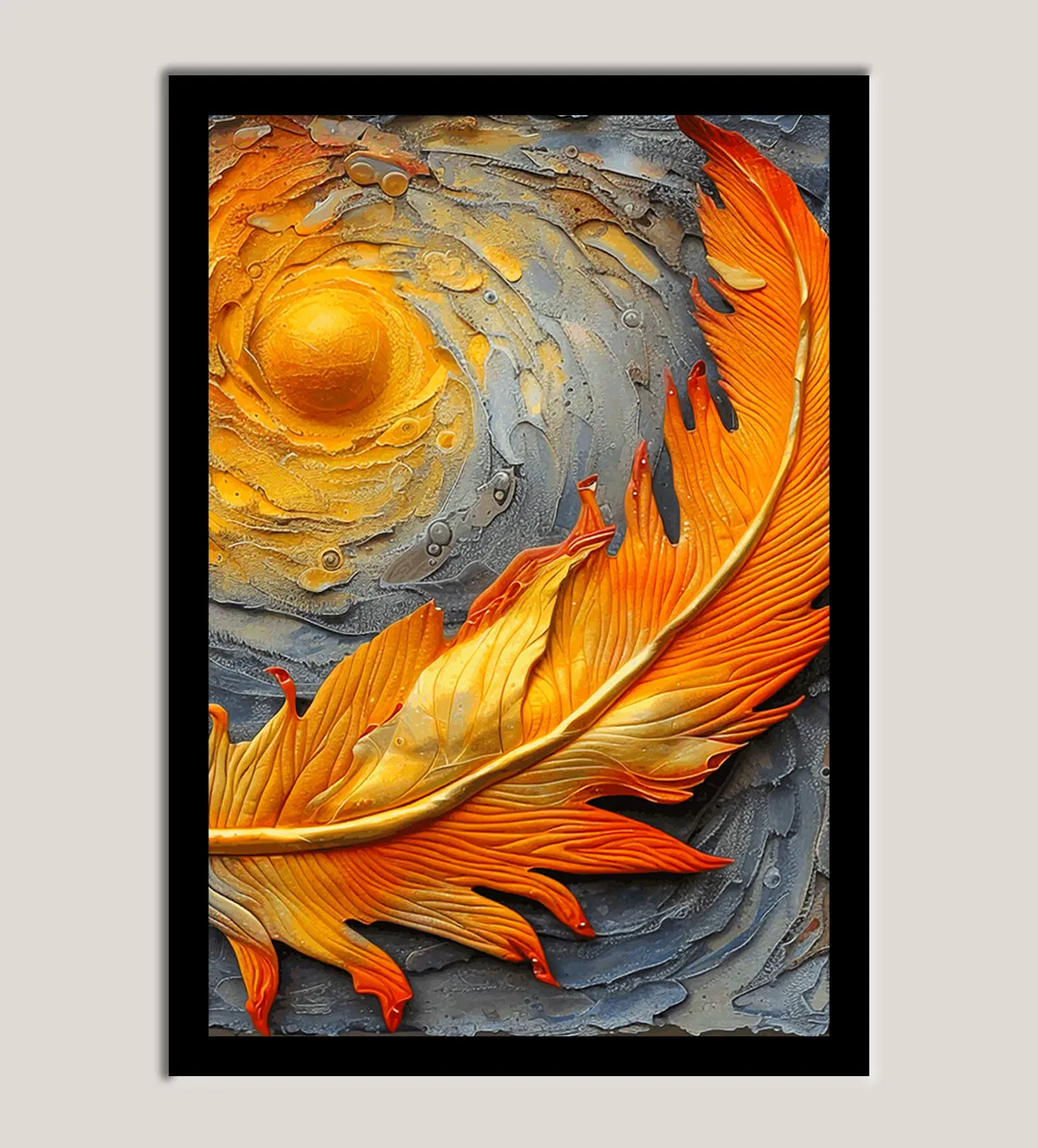 Solar Serenity: The Feather of Radiance