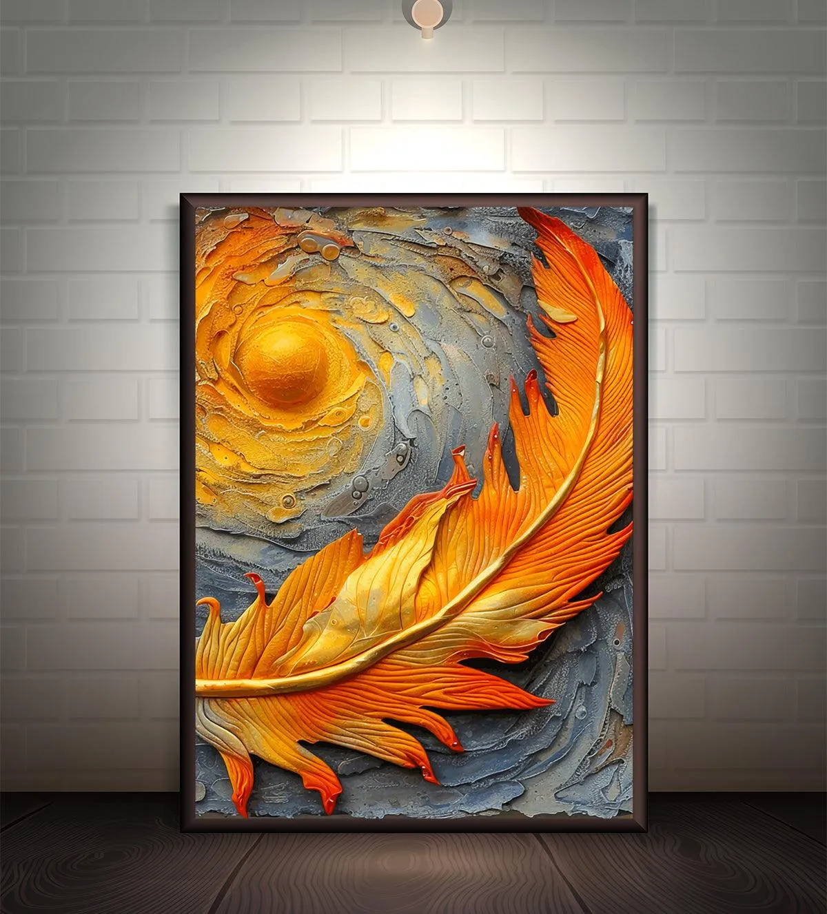 Solar Serenity: The Feather of Radiance