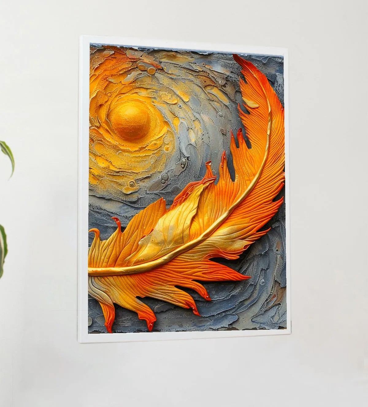 Solar Serenity: The Feather of Radiance