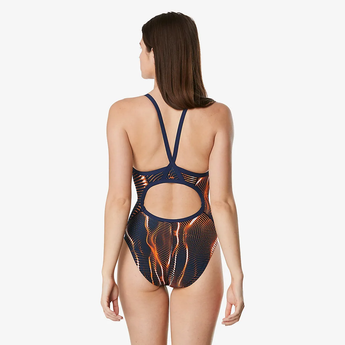 Speedo Endurance  Solar Boom Navy/Orange Flyback