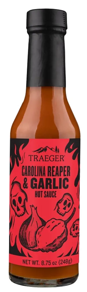 Traeger HOT004 Barbeque Sauce, Carolina Reaper, Garlic Flavor, 8.75 oz Bottle :EA: QUANTITY: 12