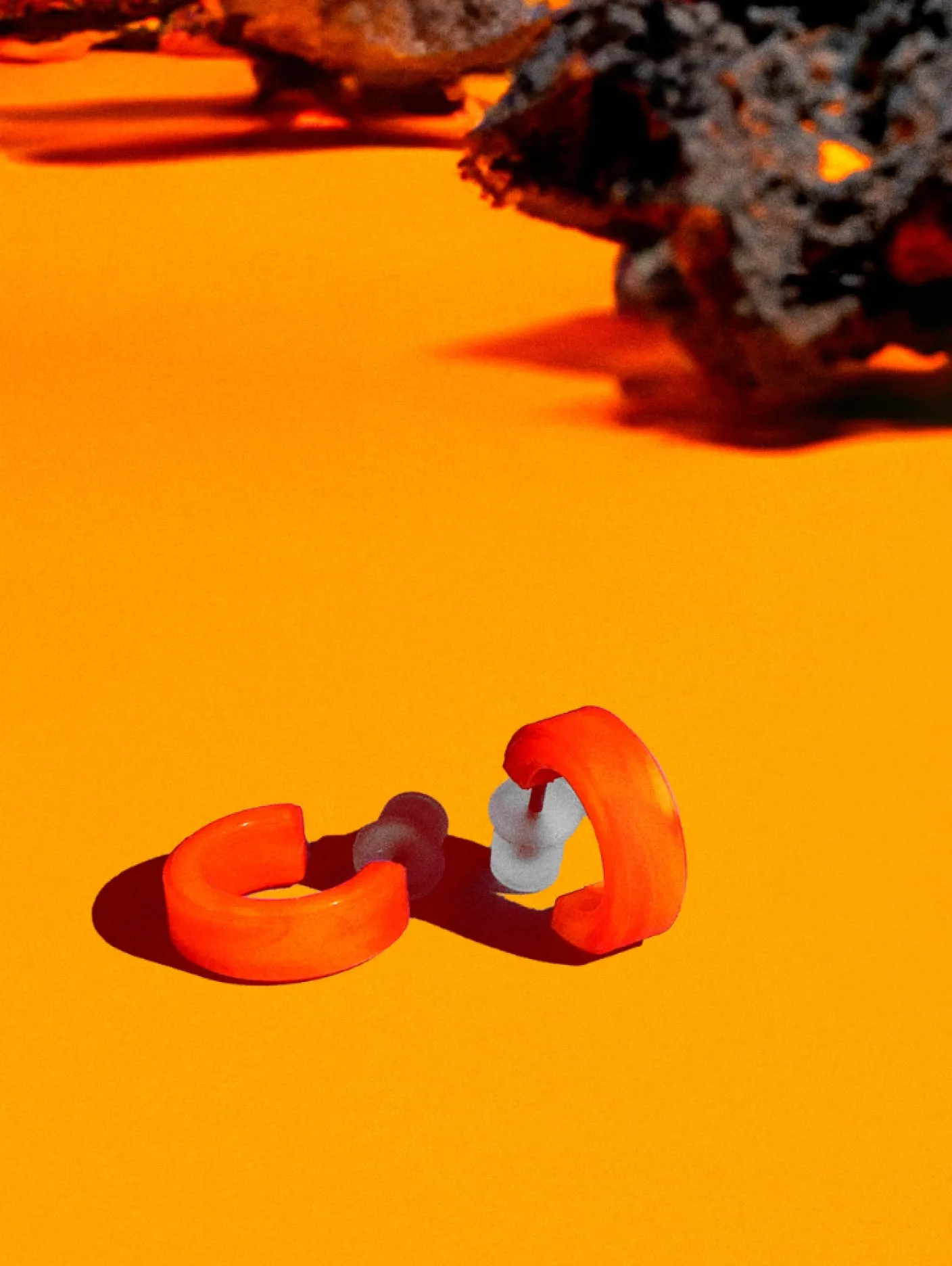 Unisex Lava Step Earrings