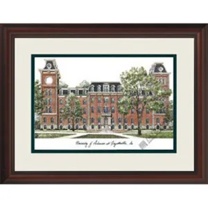 University of Arkansas Alumnus" Framed Lithograph"